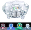 Crystal LED Light Base Multicolor Auto Flashing Pedestal K52762