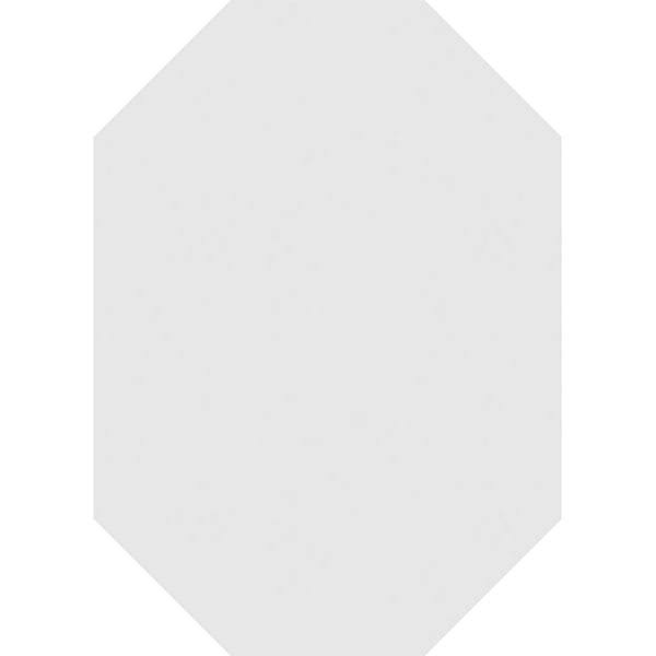 Vertical Elongated Octagon Surface Mount PVC Gable Vent L403