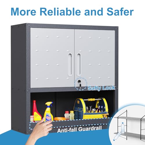 Heavy Duty Steel Wall Cabinet with 2 Doors and Adjustable Shelves S7025