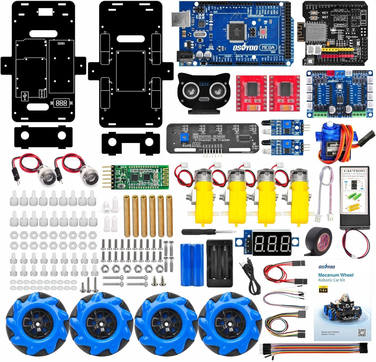 Omnidirectional Mecanum Wheels Robot Car Kit S609