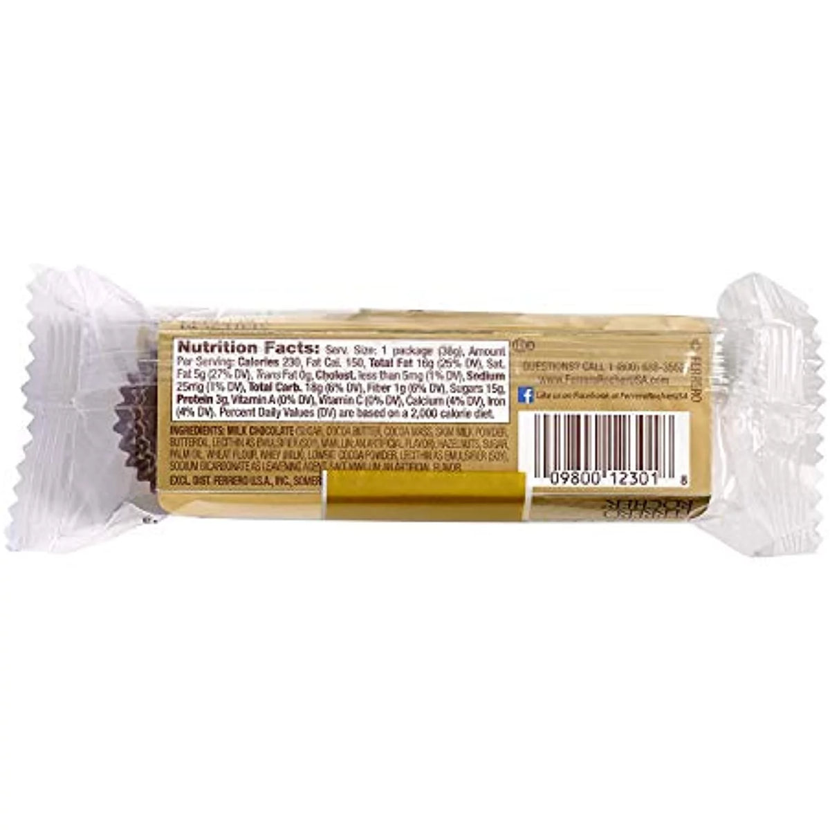 Fine Hazelnut Milk Chocolate, 3 Count, Pack Of 12, 1.3 Oz V60631