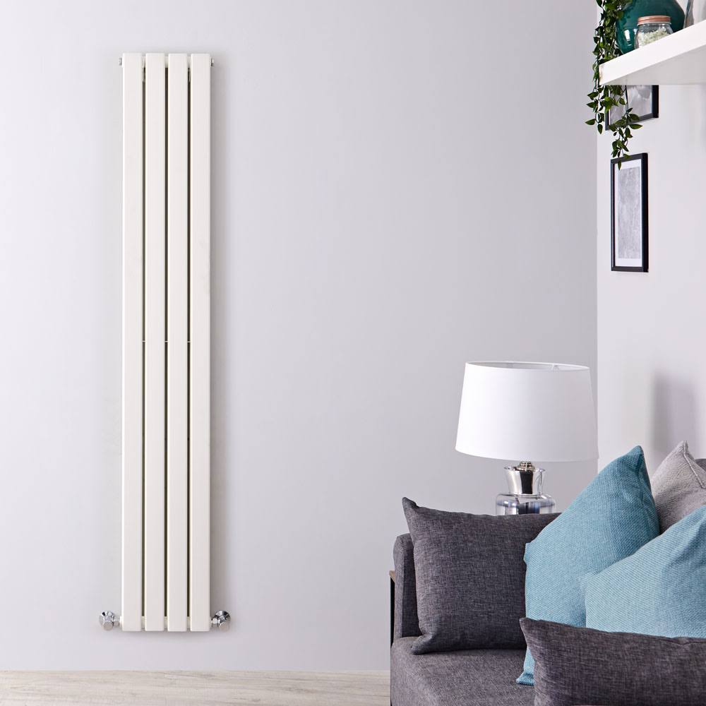 White Vertical Hot Water Radiator N72021