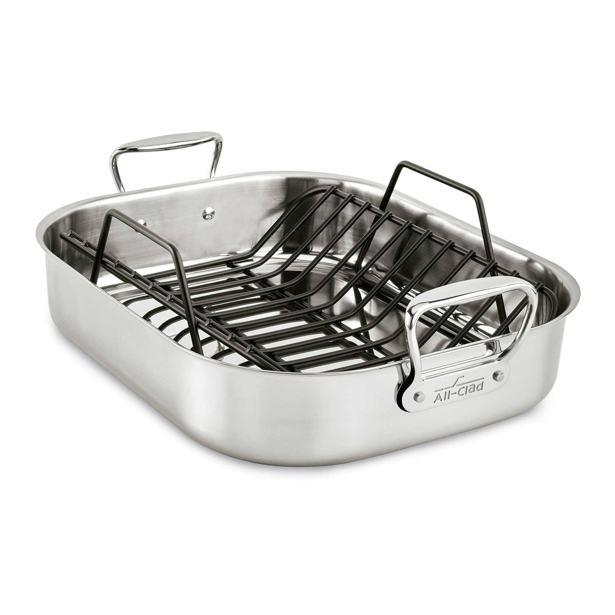 Large Stainless Steel Roaster with Rack W950
