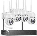 2K Wireless 8CH NVR 4PCS Outdoor WiFi PT Camera with Night Vision Z9646