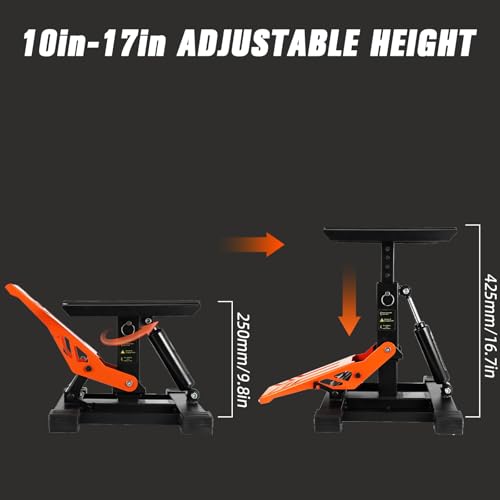 Motorcycle Lift Stand 1000Lbs Hydraulic Adjustable Height V88580