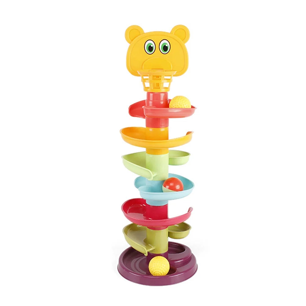 Kid Track Sliding Ball Tower Toy Stacking Toy with 3 Balls Z6139