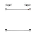 Induction Range Handle and Knob Kit in Brushed Stainless E26648