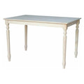 Unfinished 30" Solid Dining Table with Turned Legs B3766
