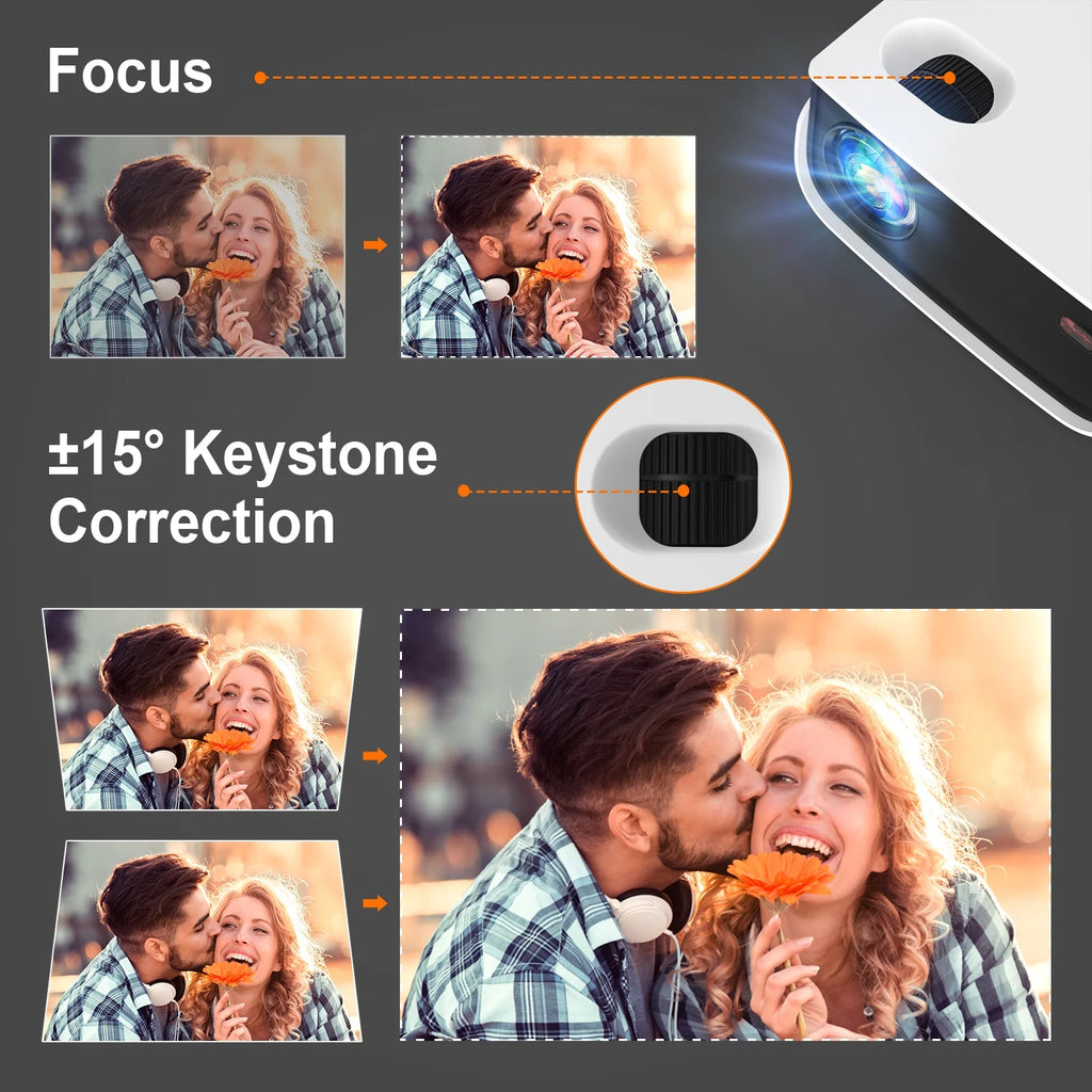 Mini Projector 720P Portable Full HD Home Theater Projector G4098
