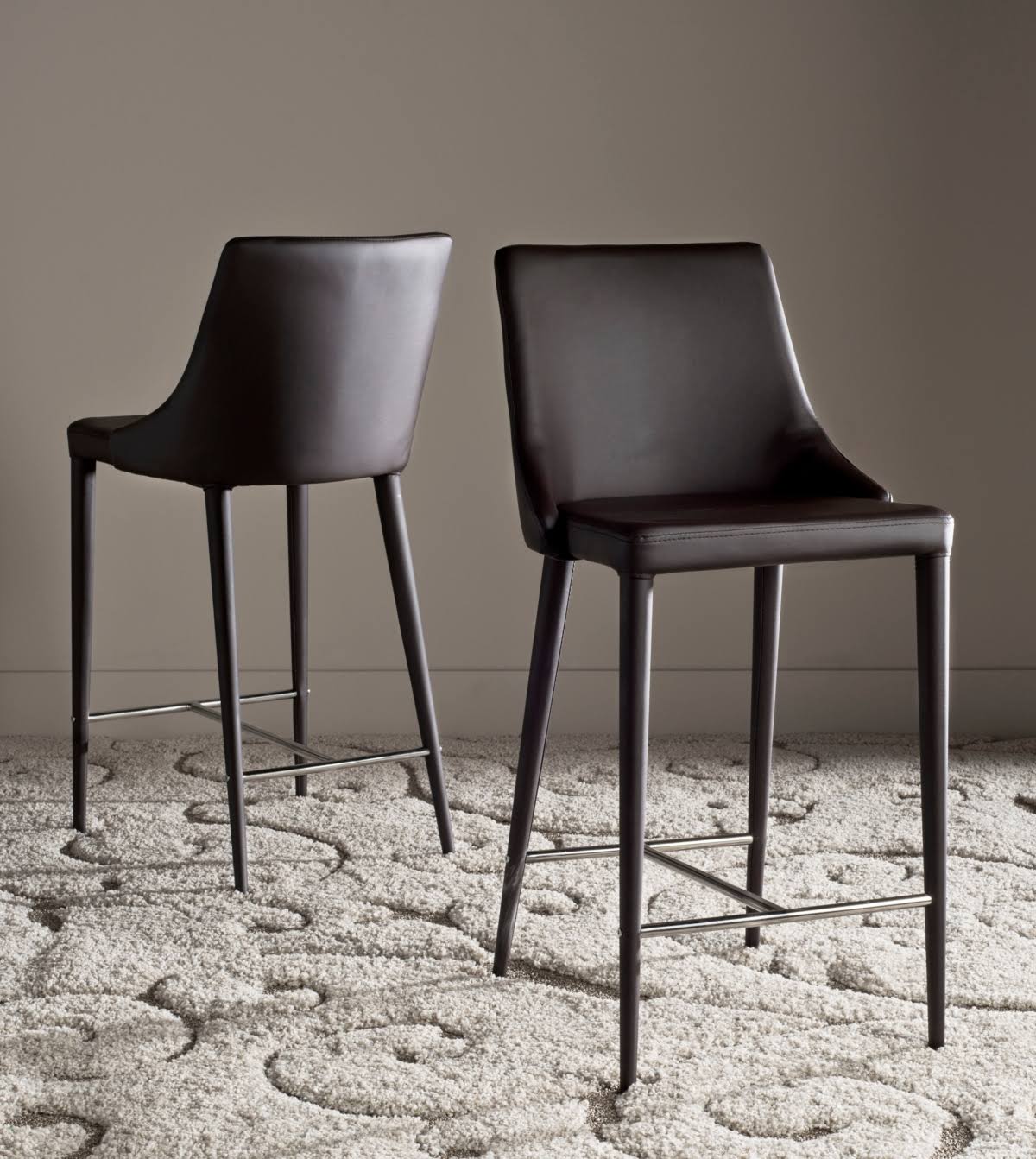 Black Counter Stool Set of 2 X3319