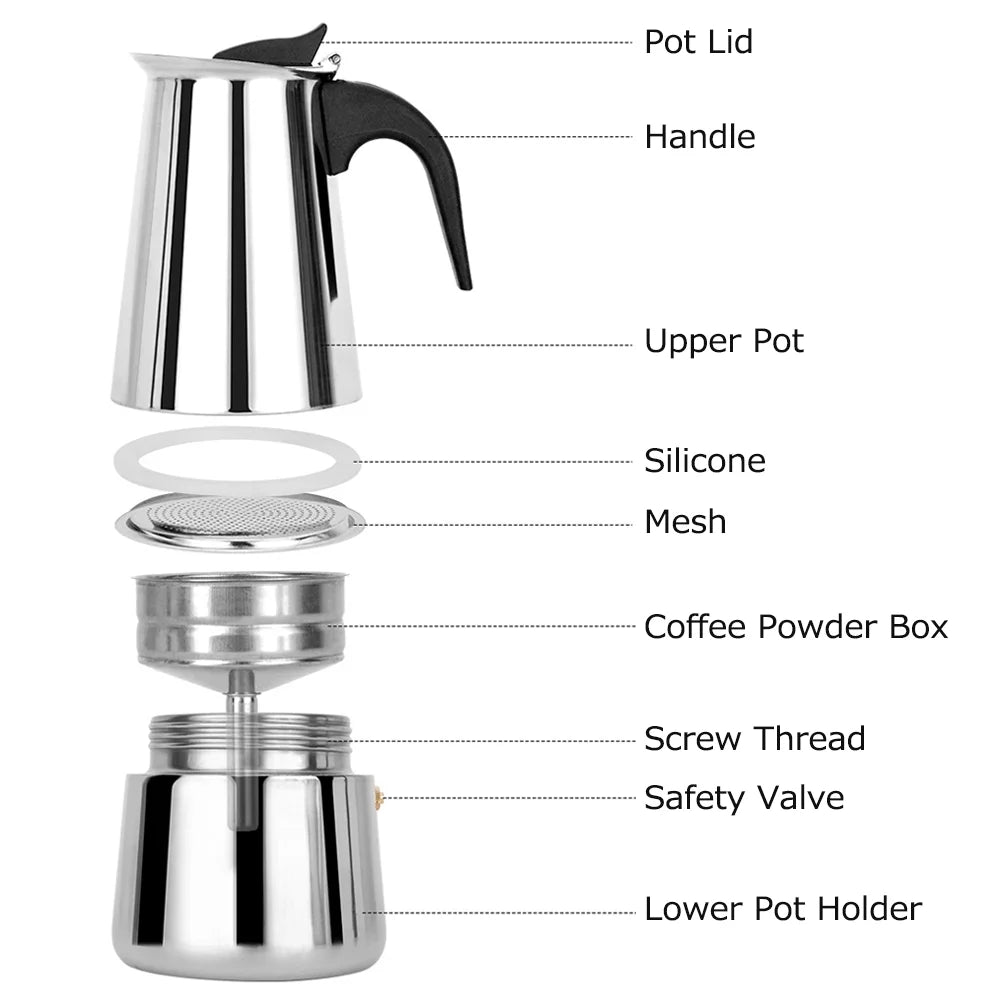 Stainless Steel Portable Electric Coffee Maker Z11864