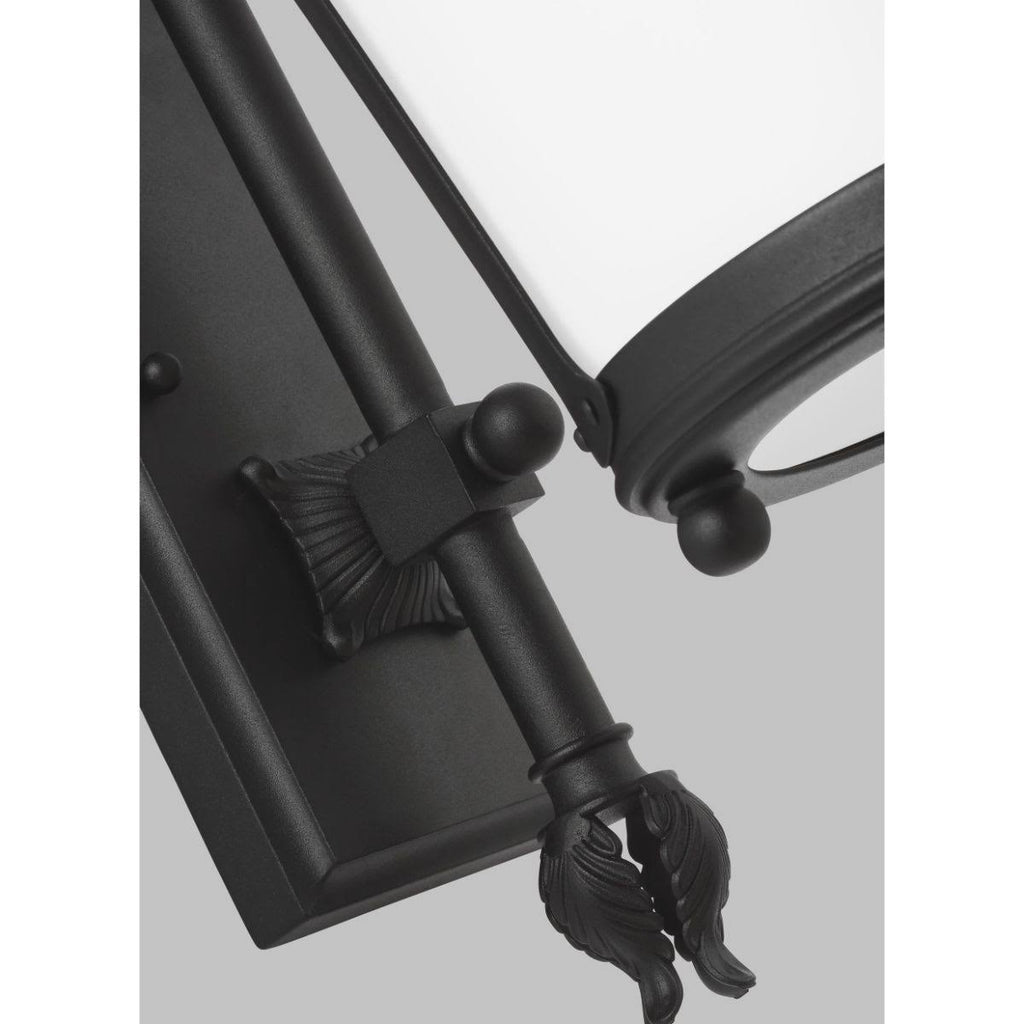 Black One Light Outdoor Wall Lantern H153617