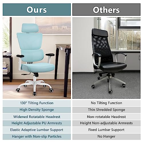 Black Ergonomic High Back Reclining Mesh Office Chair M596727