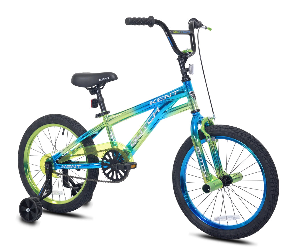 18 Boys Blue Green BMX Child Bike Y1584