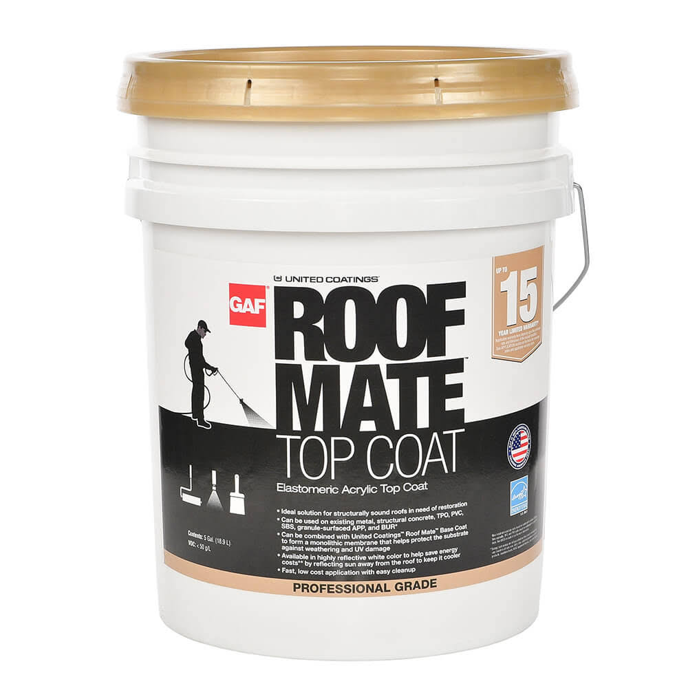 White Acrylic Reflective Elastomeric Roof Coating M43361
