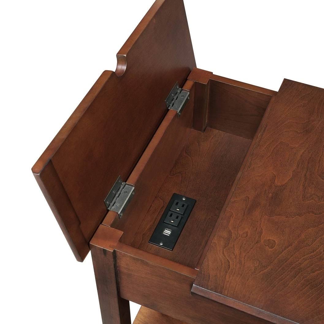 1-drawer 1-door Side Table with USB Charger I829