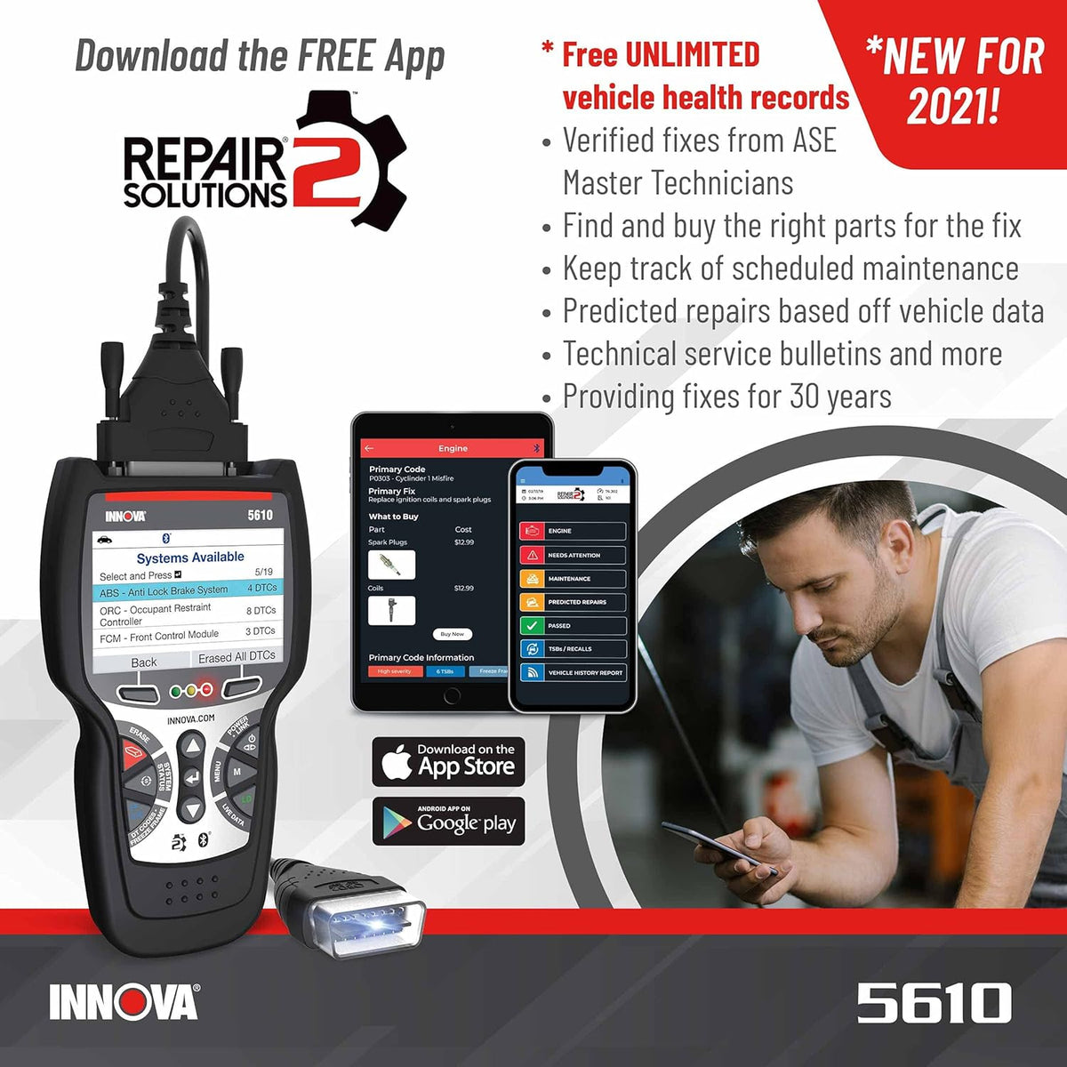 OBD2 Diagnostic Code Scanner H300