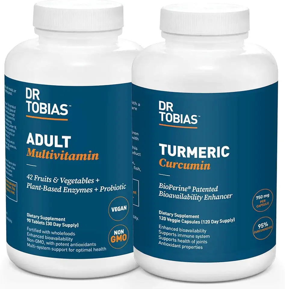 Vegan Non-GMO Multivitamin & Turmeric Curcumin Y8382