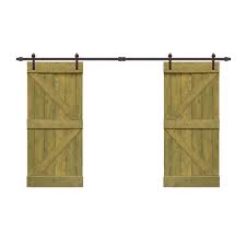 Walnut Barn Door with Hardware Kit R95796