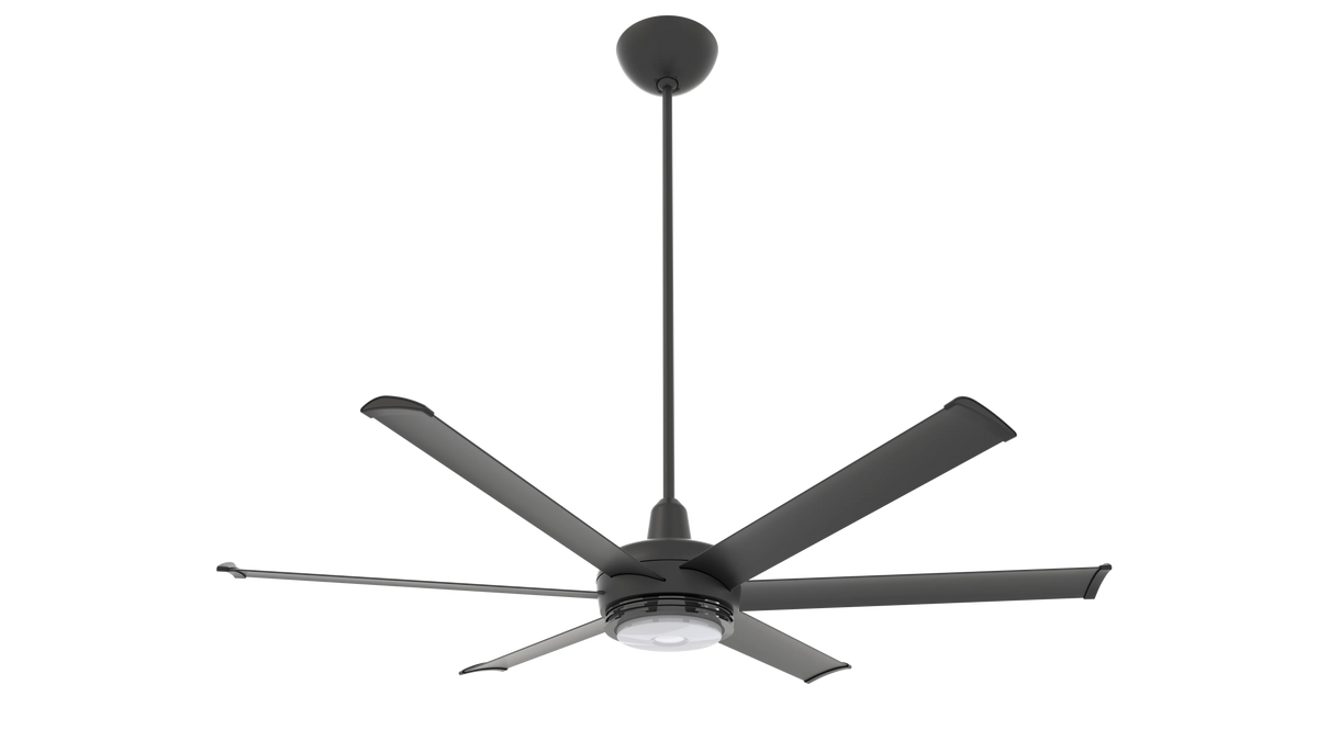 Black 60 Ceiling Fan with Downlight and Uplight J6872