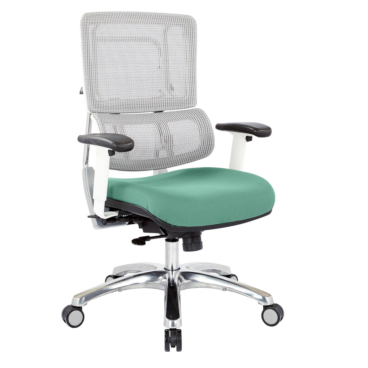 White Vertical Mesh Chair U207891