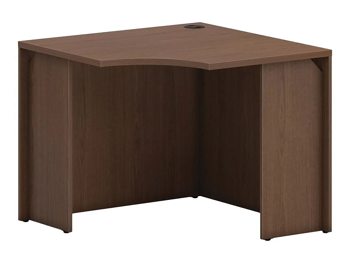 36" Corner Desk Shell Sepia Walnut U7348