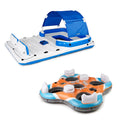 Inflatable Island Raft & 4 Person Lounger O478963