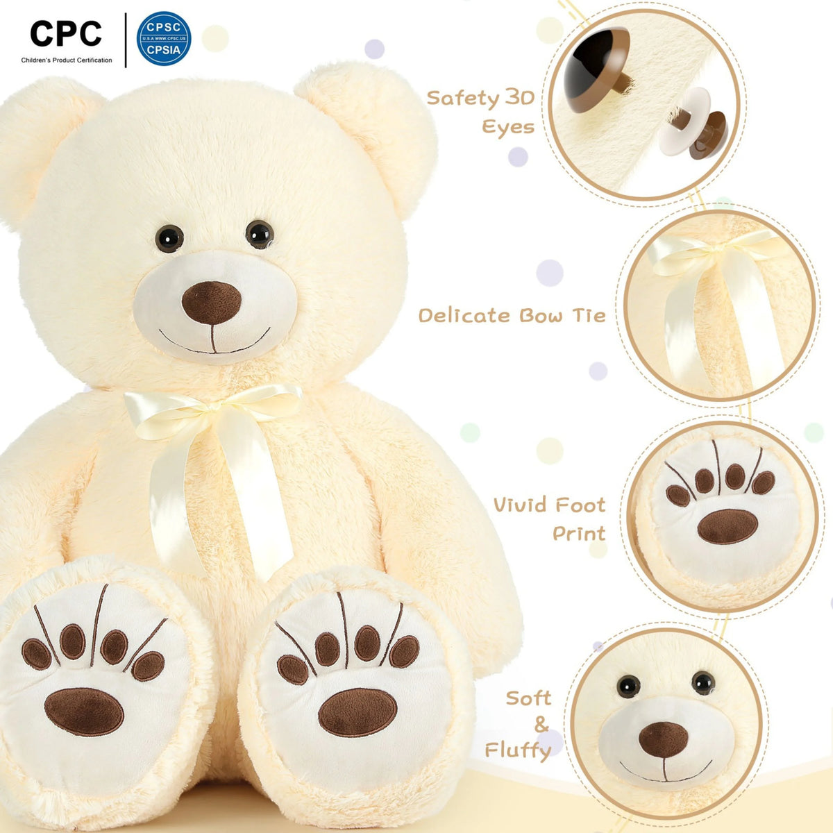 36" Giant Teddy Bear Stuffed Animal Plush Toy S391