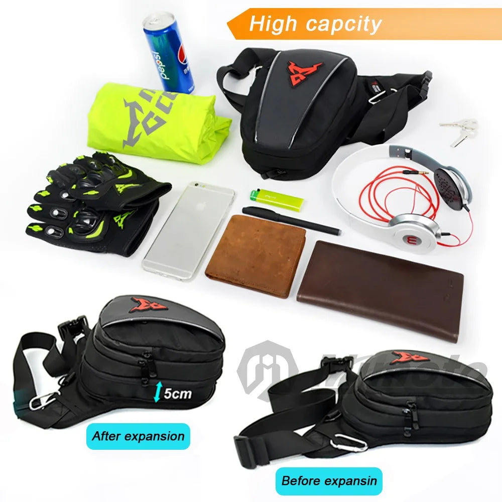 Oxford Cloth Motorcycle Thigh Bag L807563