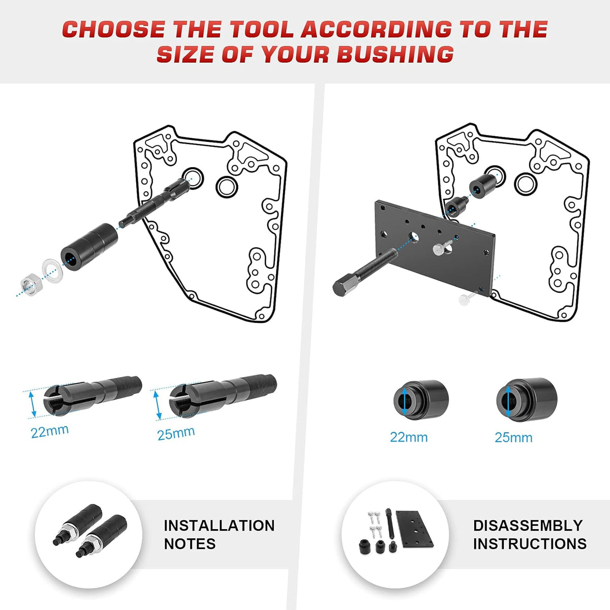 Inner Cam Bearing Installer and Puller Tools N203449