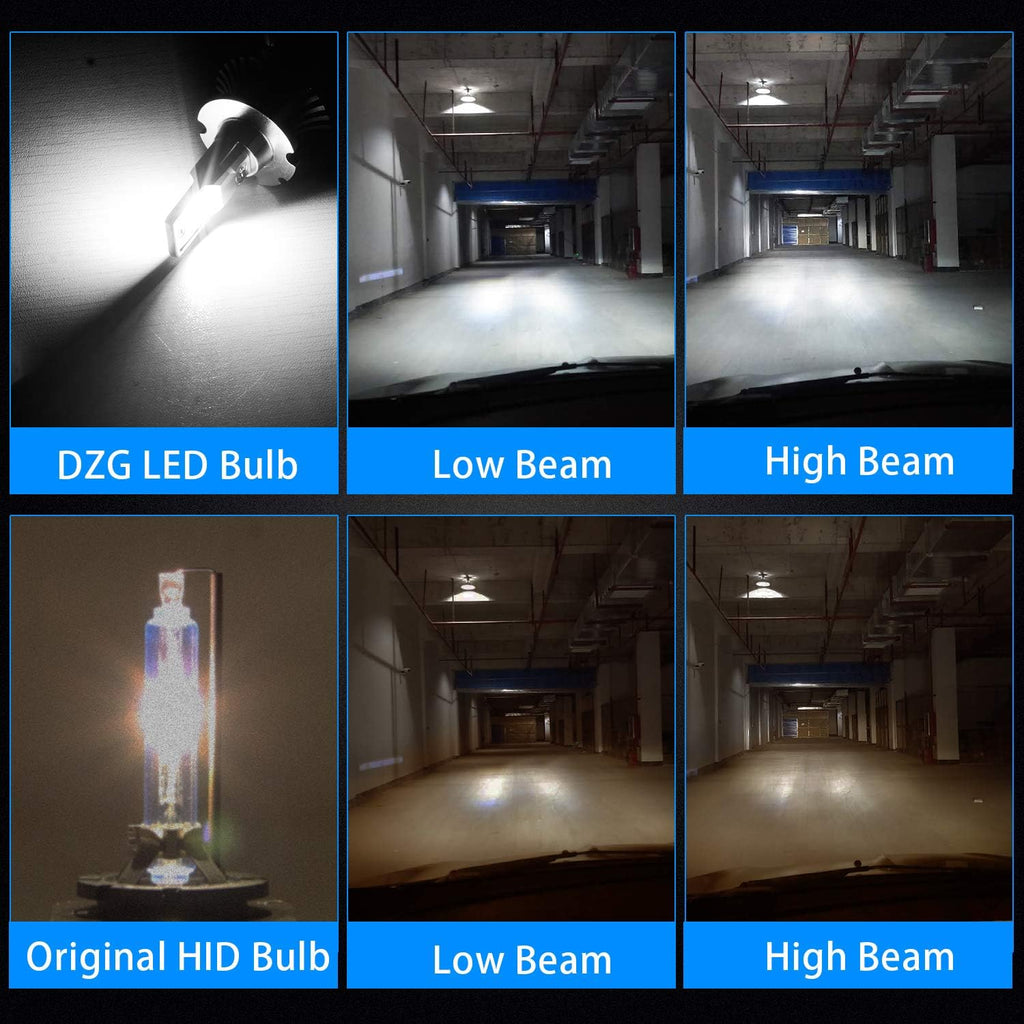 D2S D2R LED Headlight Bulb 6000K 35W Conversion Kit, 1 Pair Pack of 2 T771