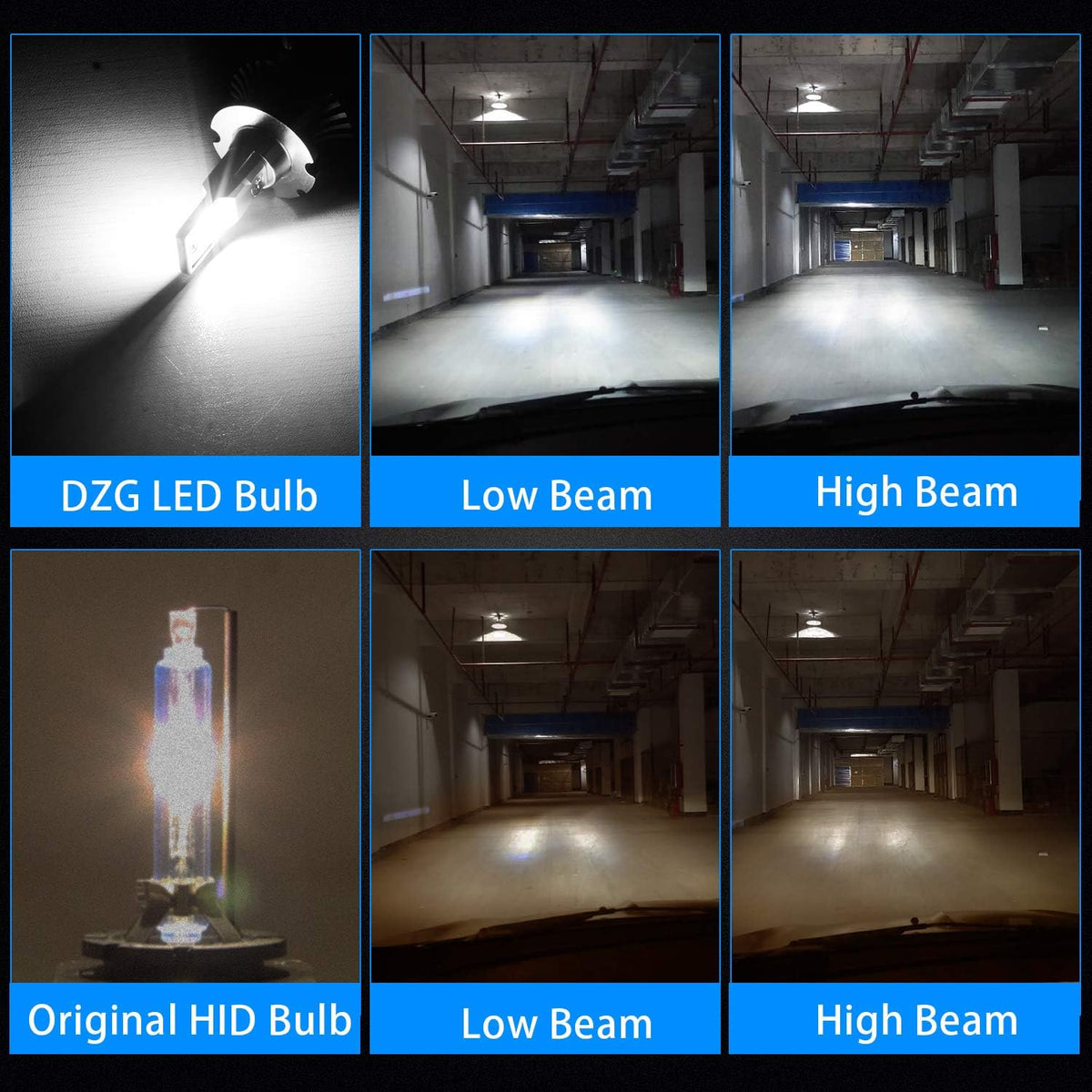 D2S D2R LED Headlight Bulb 6000K 35W Conversion Kit, 1 Pair Pack of 2 T771