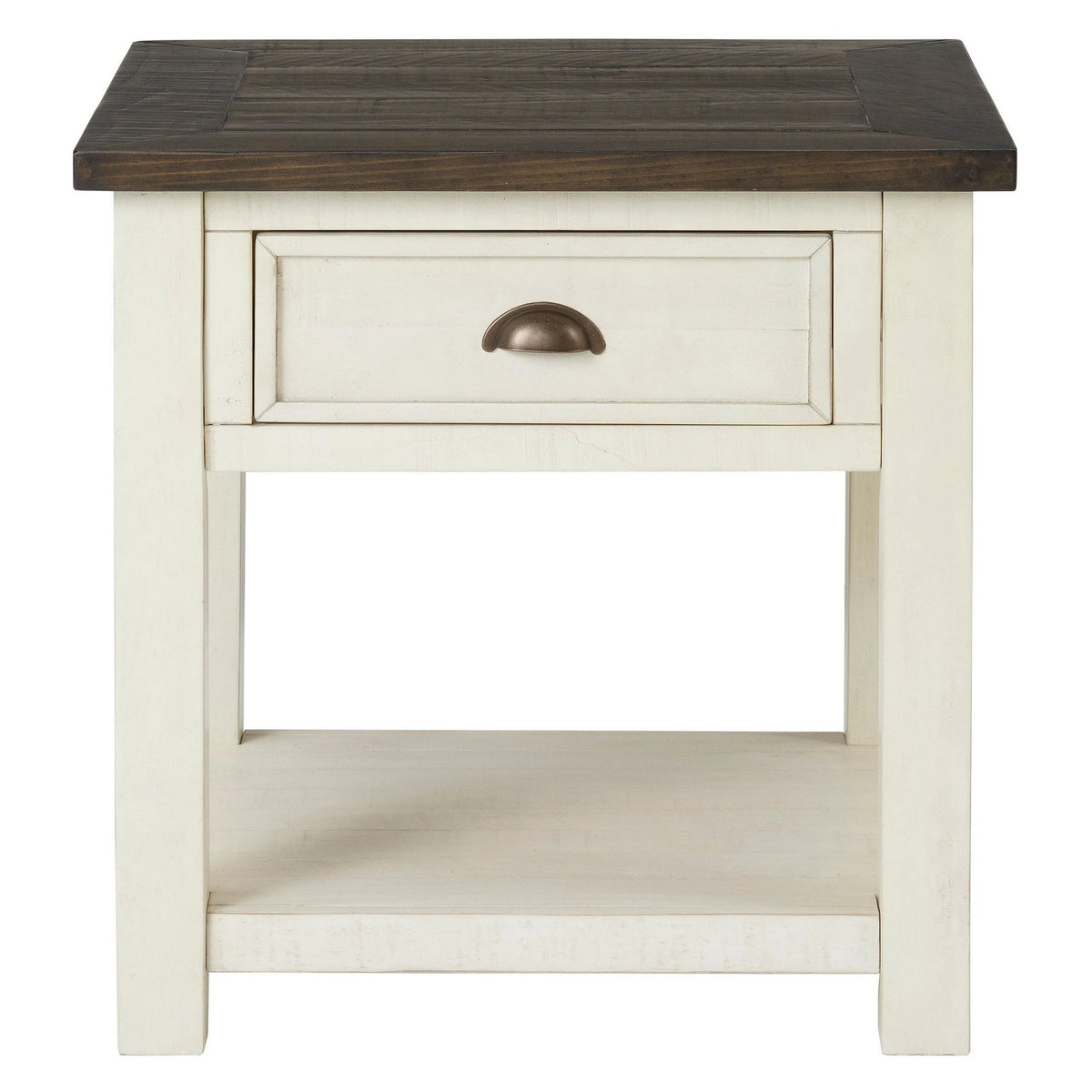 24 Inch End Table with Drawer and Shelf U24822