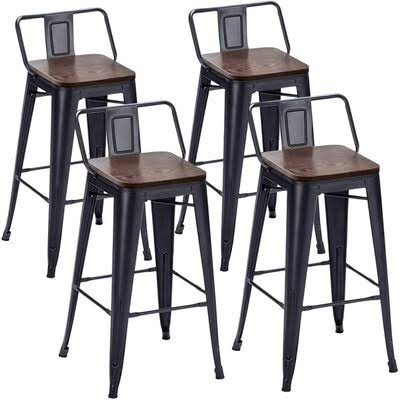 Solid Wood Counter Stool D1039
