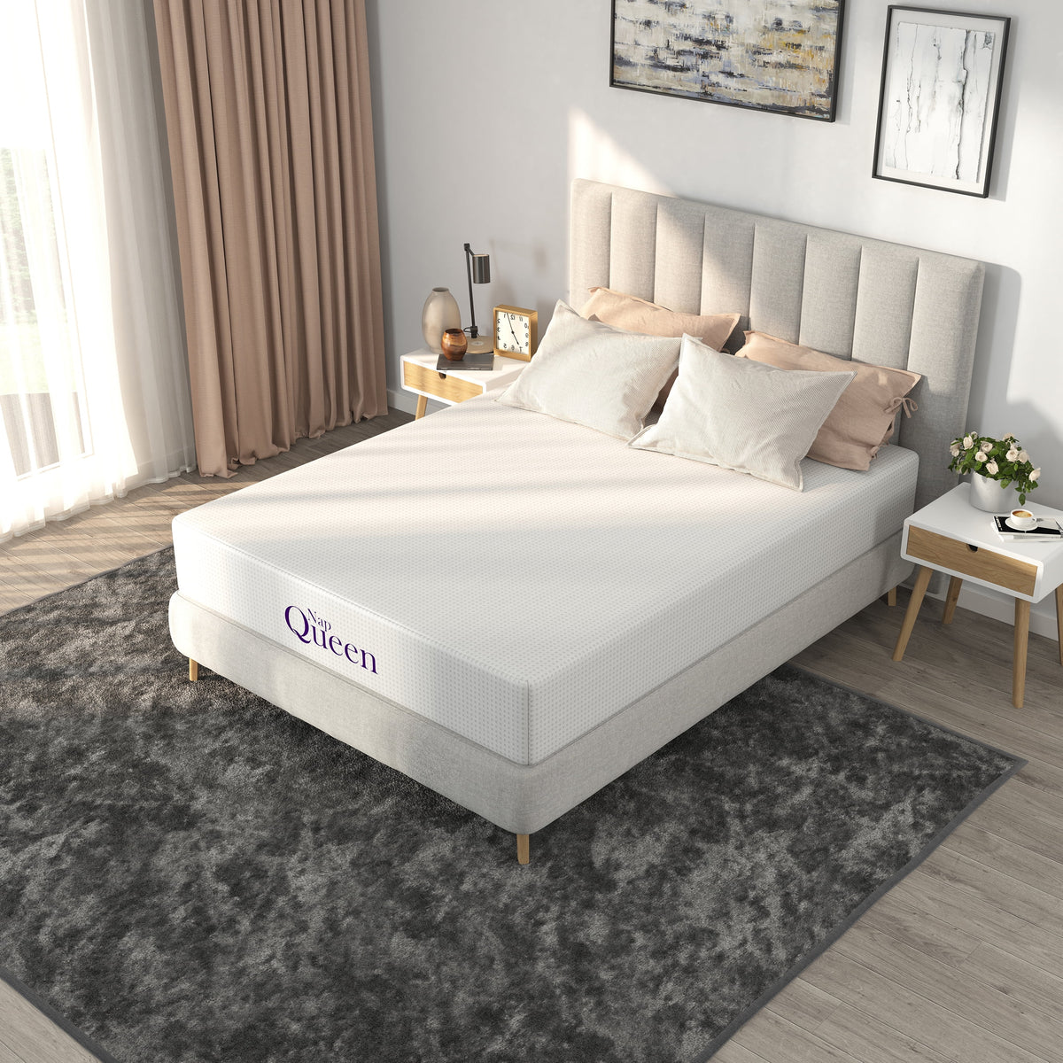 Charcoal Memory Foam Mattress L796010