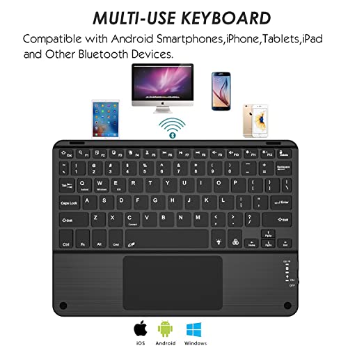 9" to 11" Tablet Keyboard Case with Touchpad Black O97683