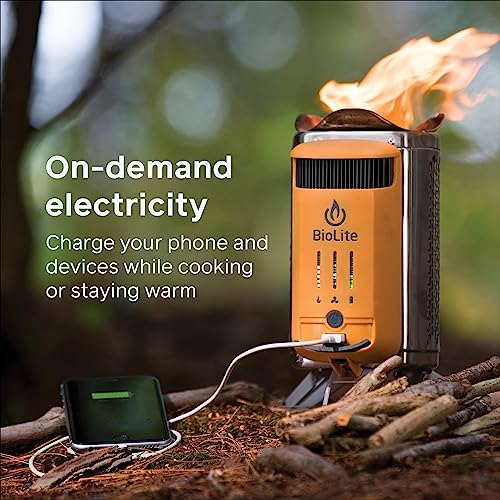 Wood Burning Camp Stove with USB Charging E9177