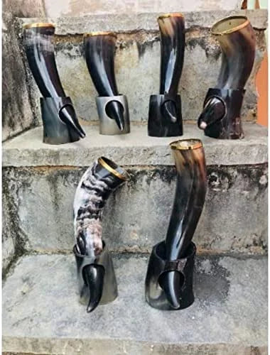 Viking Drinking Horn with Stand 4 pk W987