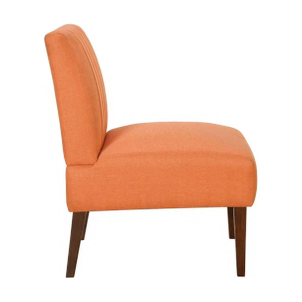 Orange Fabric Upholstered Accent Chair G186