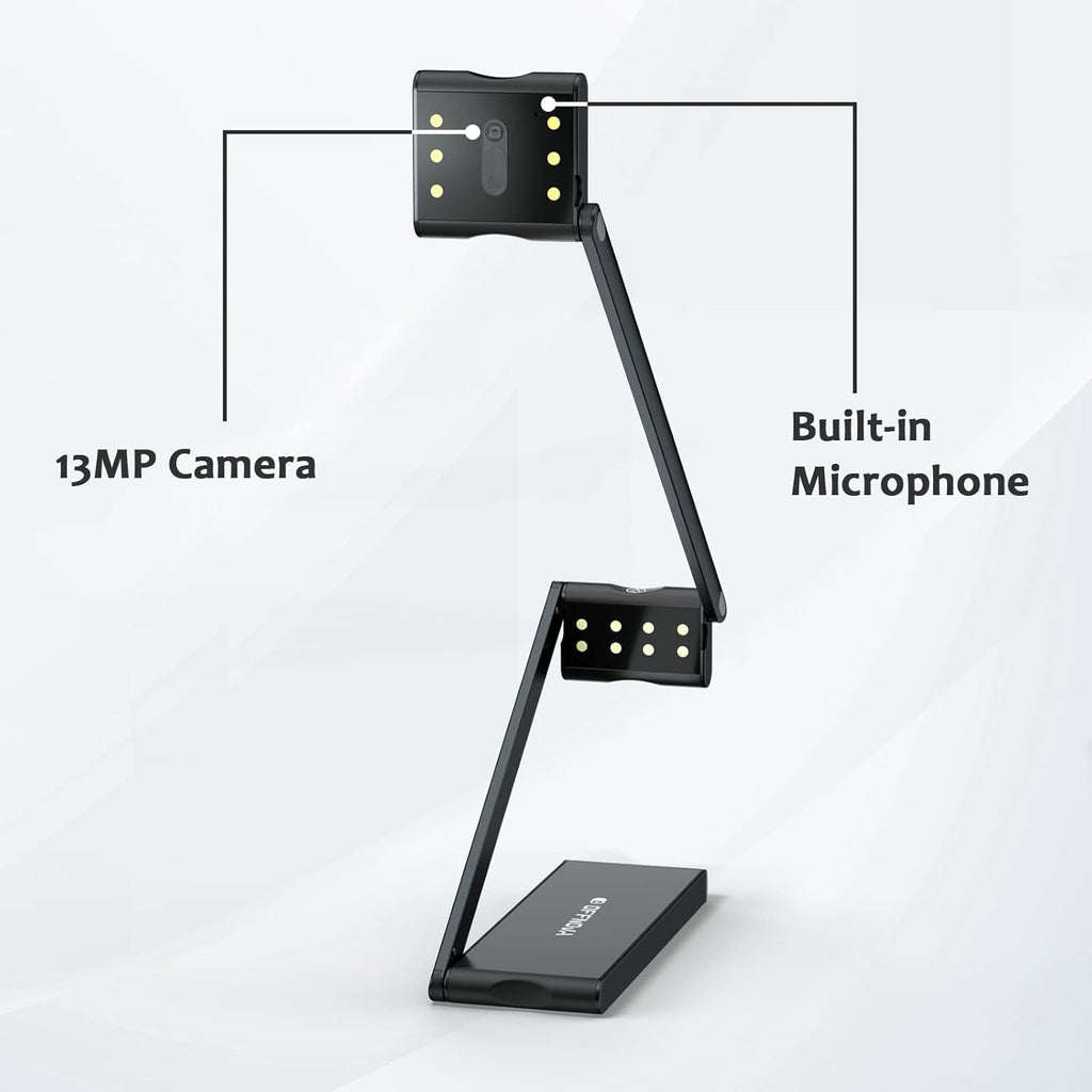 USB Document Camera and Webcam, 13MP U7905