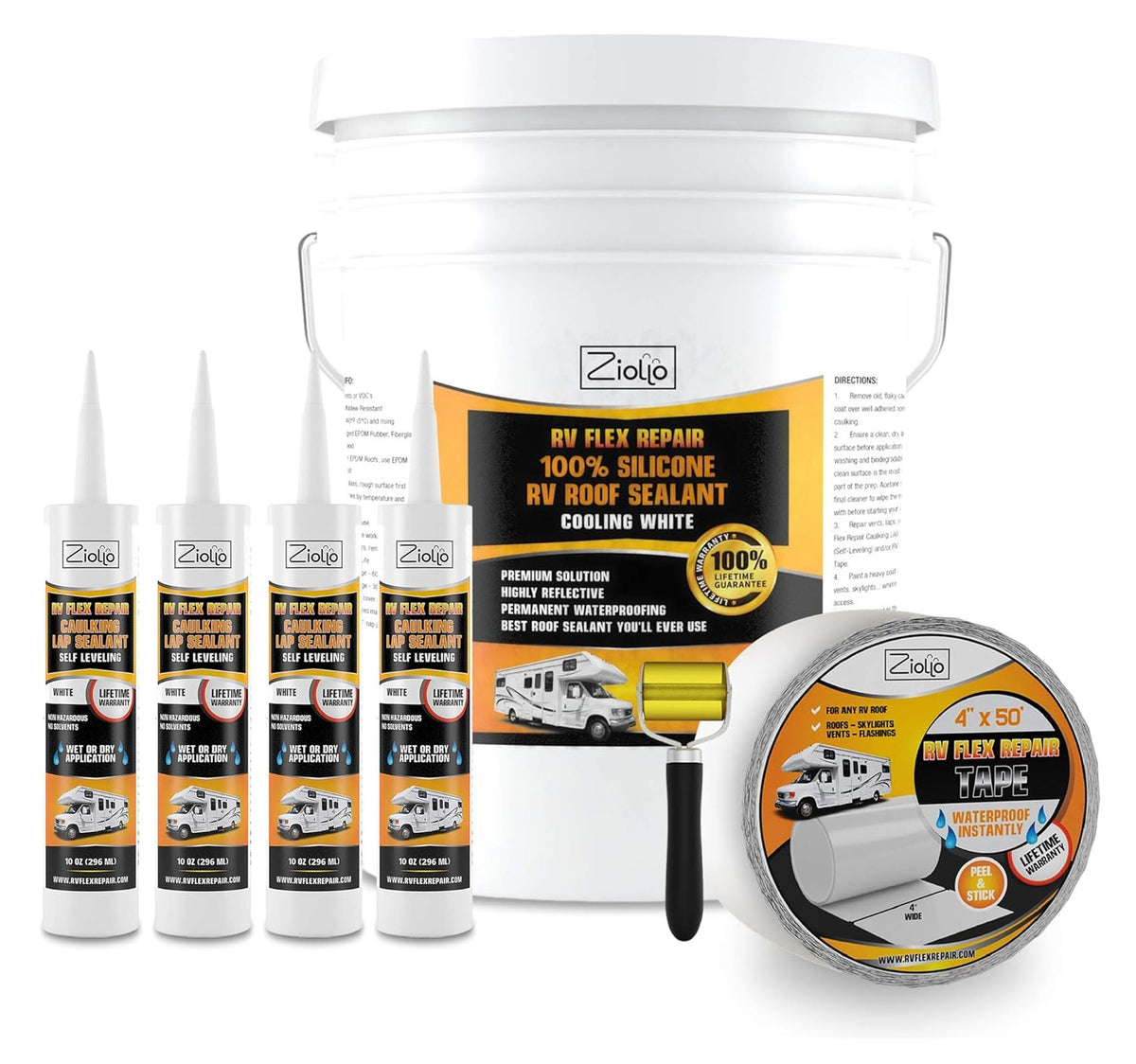 RV Flex Repair Tape Kit with Butyl Sealant Y755