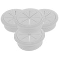 White 4 Pcs Wall Grommets for Cables E203