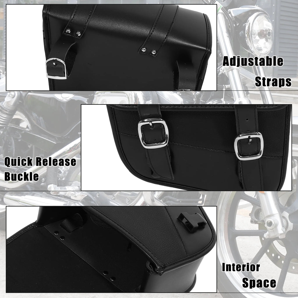 Motorbike Saddlebag Side Tool Bag Black R333875