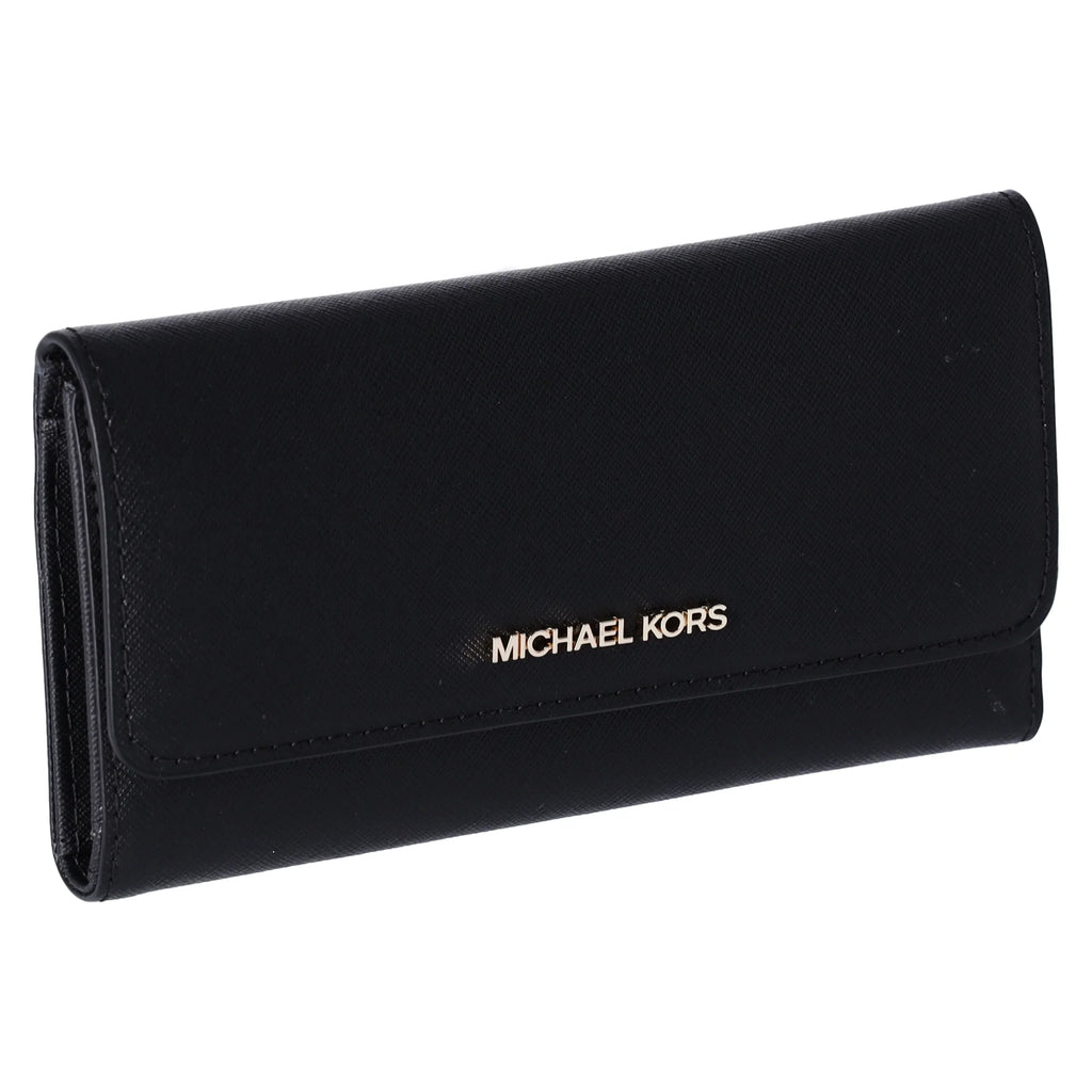 Black Trifold Leather Wallet F7353
