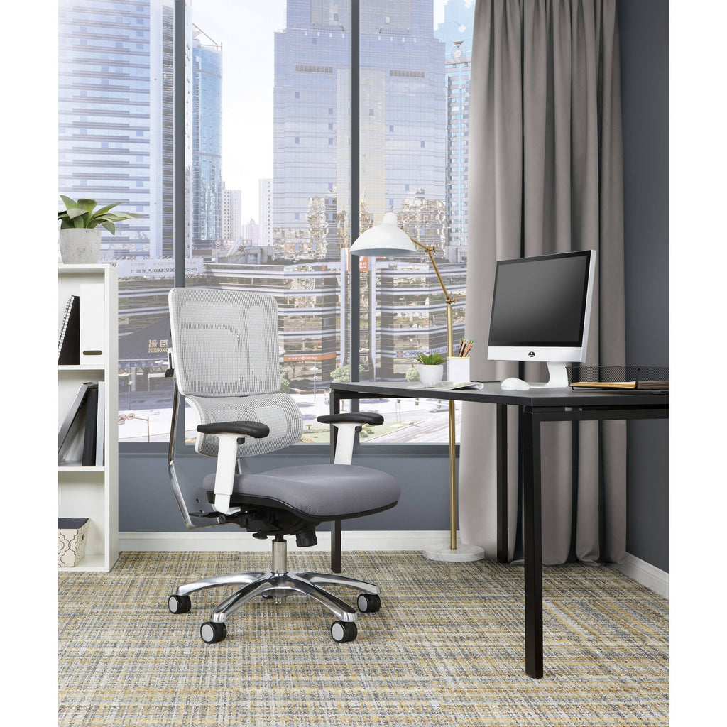 White Vertical Mesh Chair U207891
