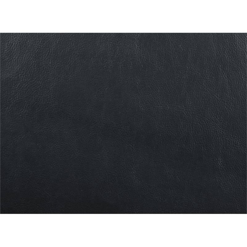 Black Faux Leather Glider Recliner L12509