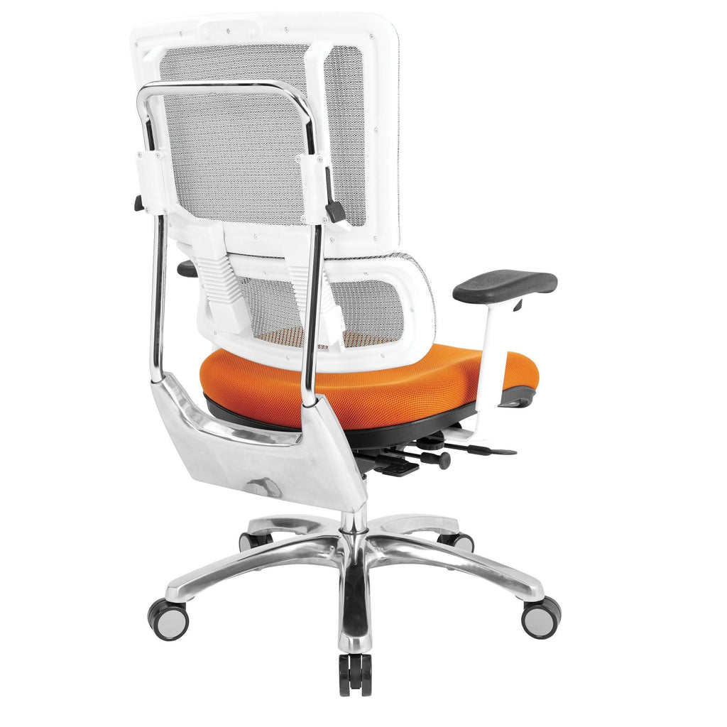 White Vertical Mesh Chair U207891