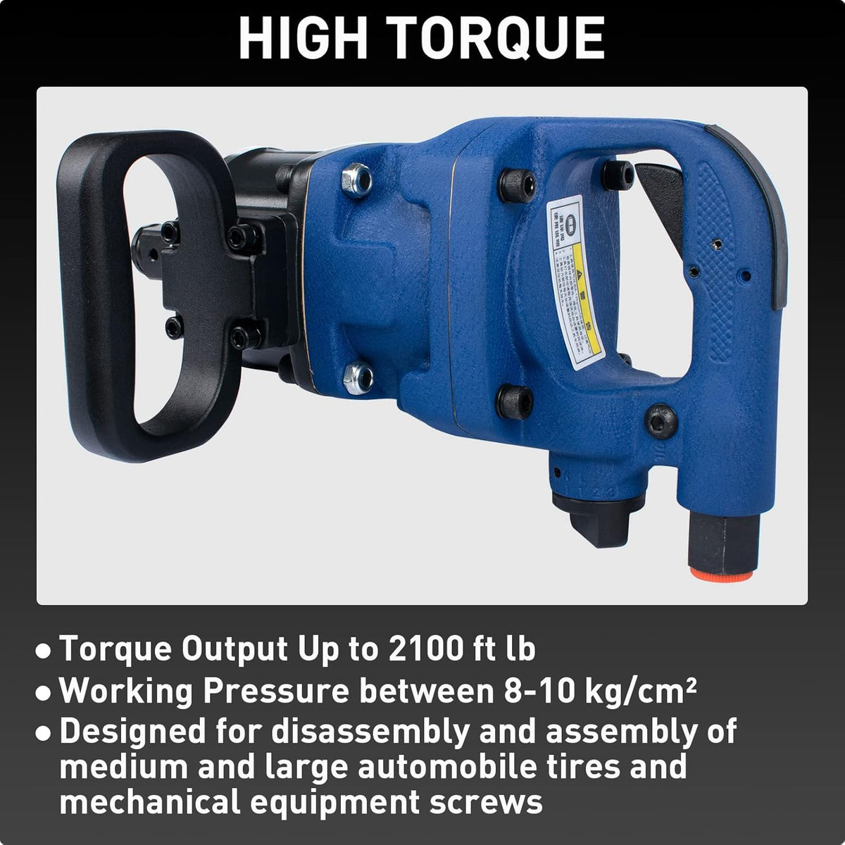 1 Inch Air Impact Wrench with D Handle Y642