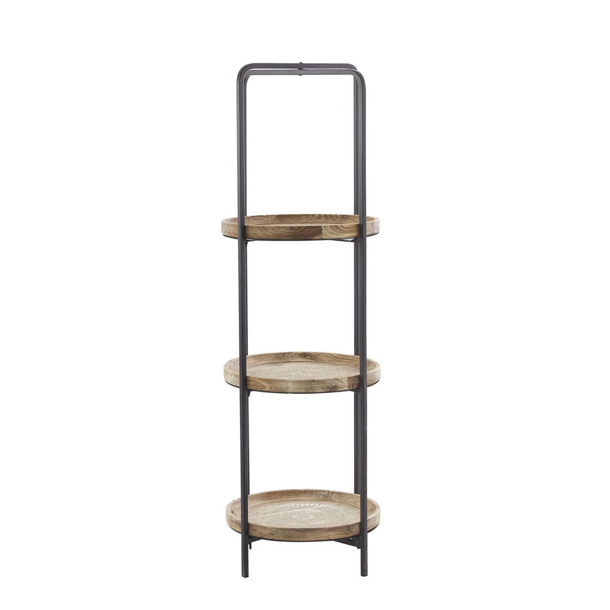 Brown Wood 3-Tier Shelving Unit Z9971