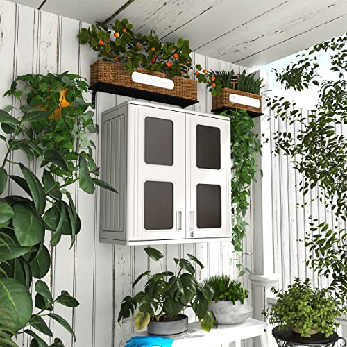 Off White 60 Gallon Resin Deck Box S46008